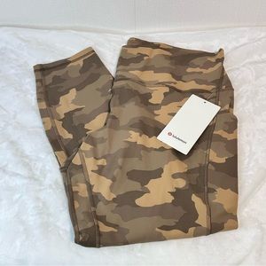 Lululemon Align 25” Leggings with Pockets Camouflage Size 18 NWT